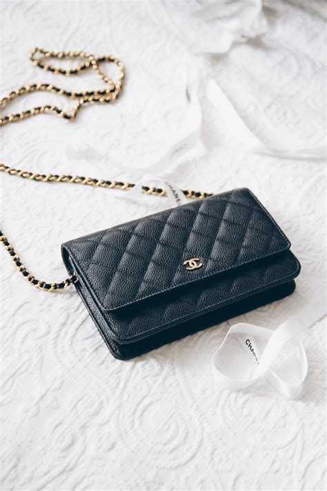 chanel wallet on a bag